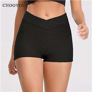 Ffitrwydd Tight High Waist Yoga Shorts