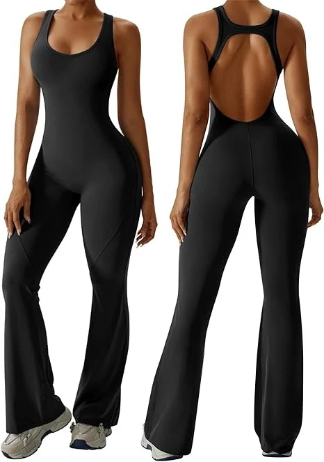 Romper Sleeveless Unitard Backless Bodysuit