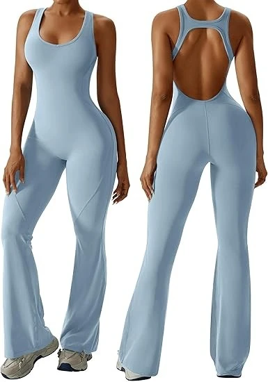 Romper Sleeveless Unitard Backless Bodysuit